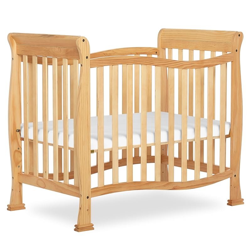 Dream On Me Violet 4-in-1 Convertible Mini Crib, Greenguard Gold & BSA