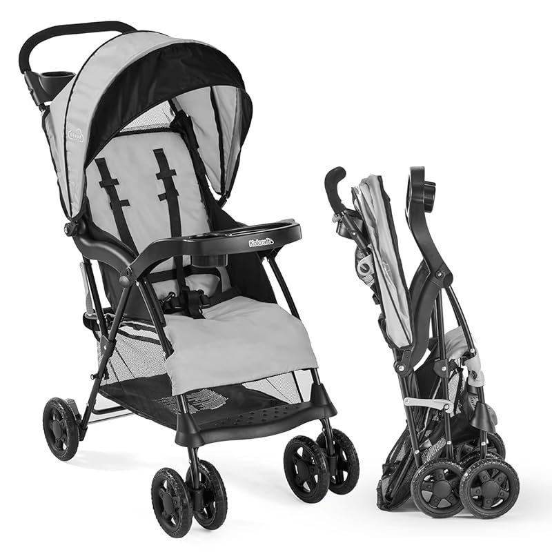 Kolcraft Cloud Plus Lightweight Umbrella Stroller with Sun Canopy and 