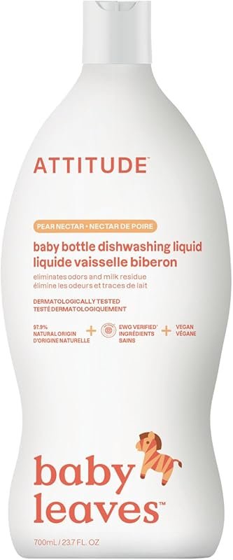 ATTITUDE baby bottle cleaner EWG Verified no added dyes or fragrances 