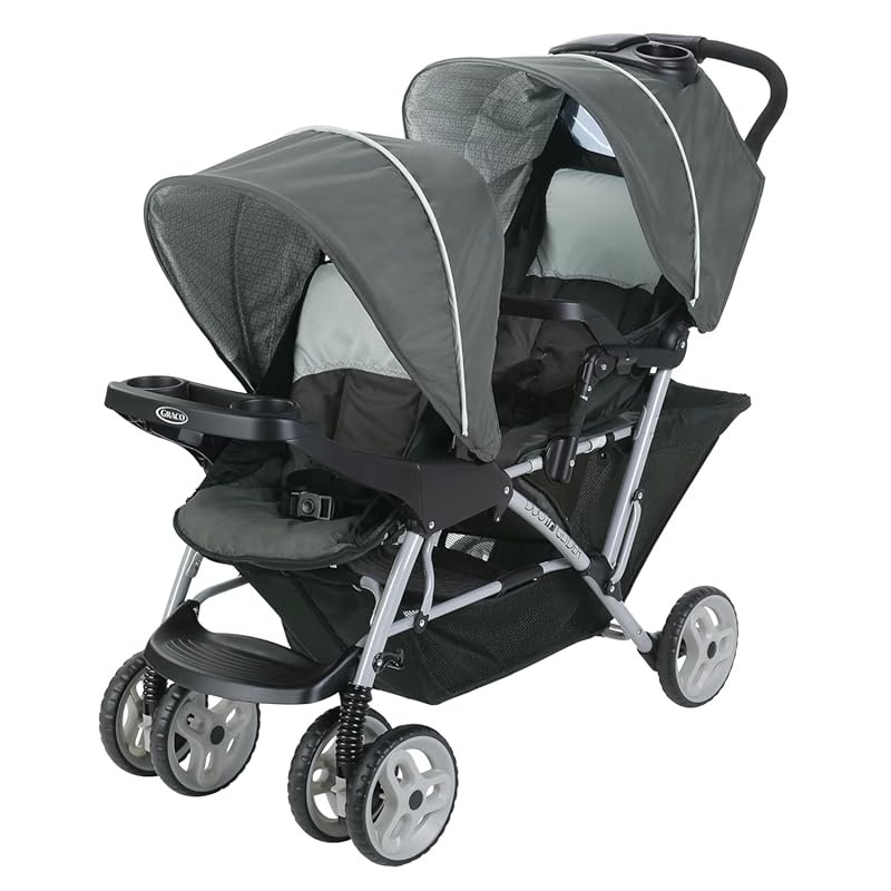 The Graco DuoGlider is a lightweight double stroller with tandem seati