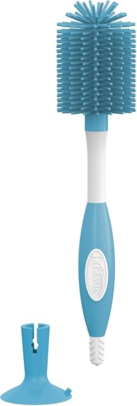 Dr. Brown's Soft Touch no-scratch baby bottle brush with nipple cleane