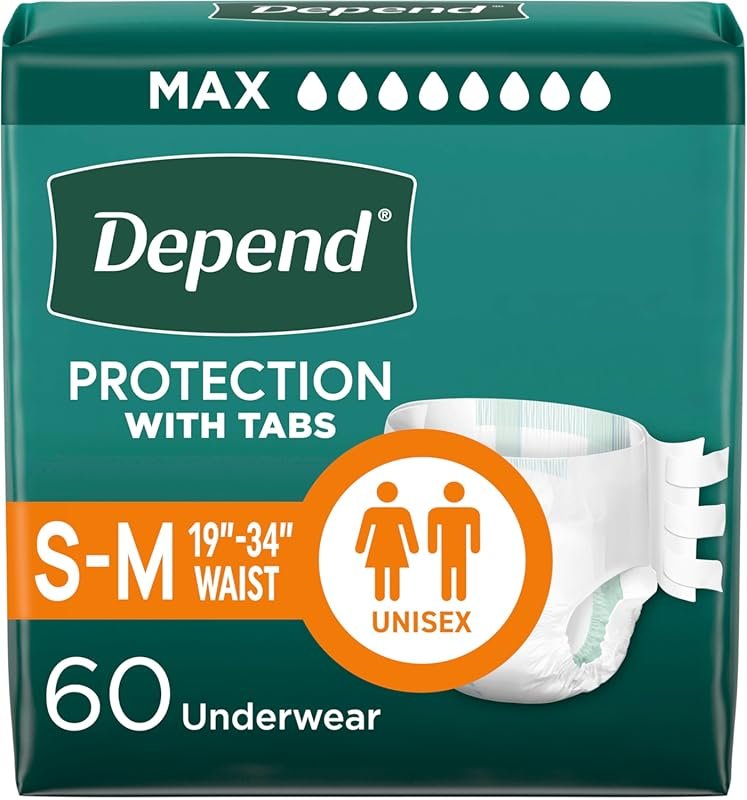 Depend Adult Diapers with Tabs