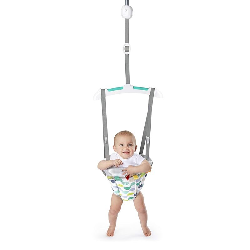 Bright Starts Playful Parade Door Jumper with Adjustable Strap and Com