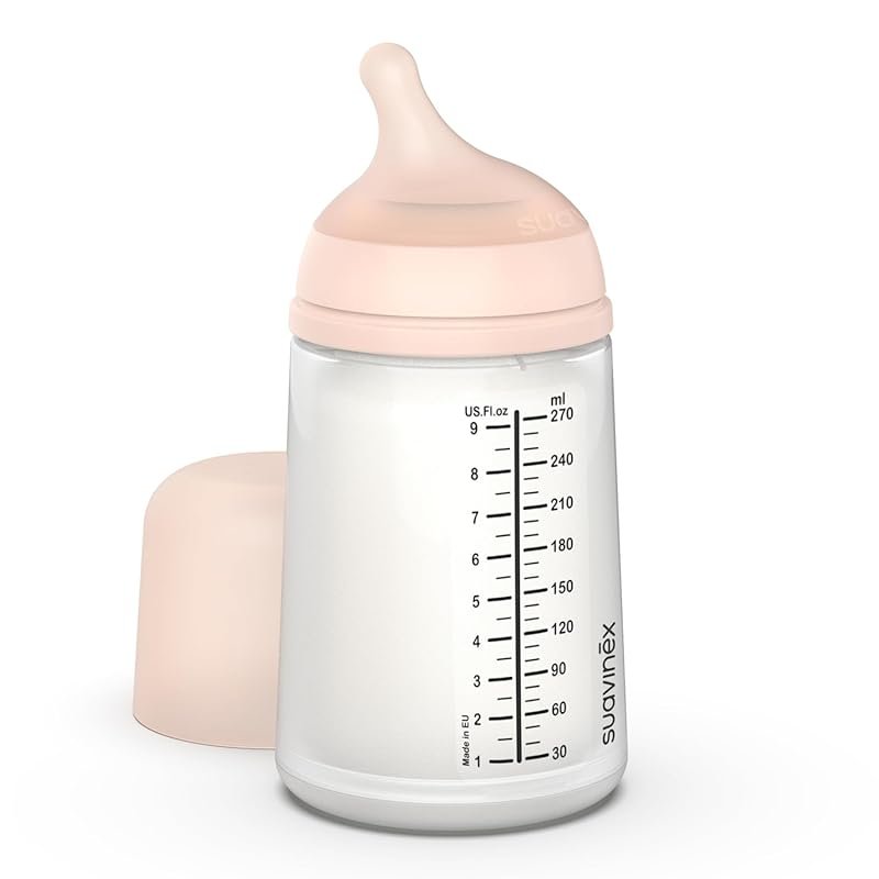 Suavinex Zero Zero Anti Colic 9oz Bottle with Medium Flow Nipple Reduc