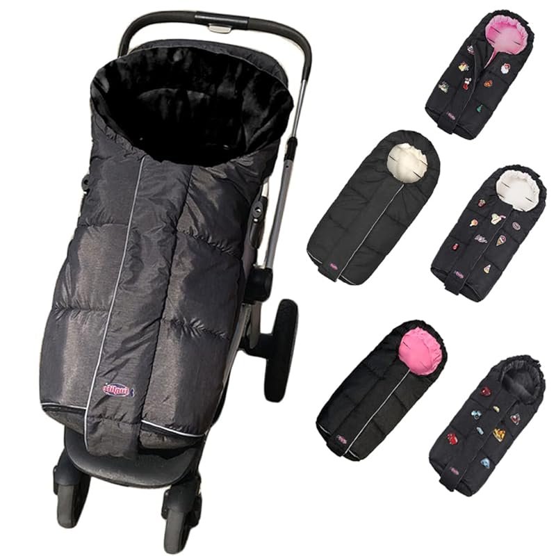 German Designed Winter Tour Waterproof Stroller Footmuff with Width Ad