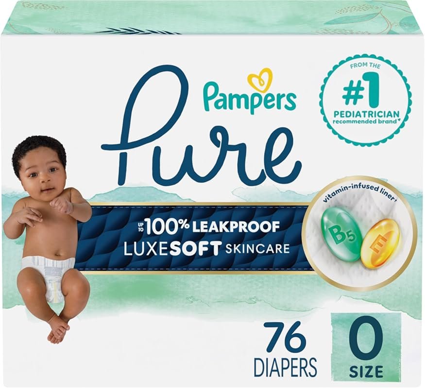 Pampers Pure Protection Size 0 Hypoallergenic Diapers
