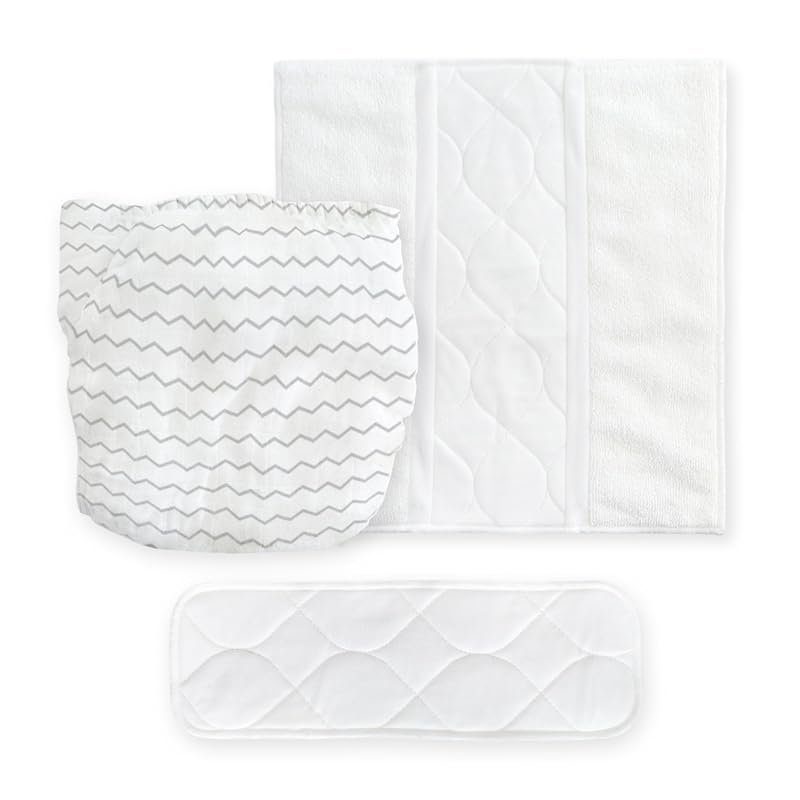 Amazing Baby hybrid diaper cover newborn 5 to 10 lbs gray with muslin