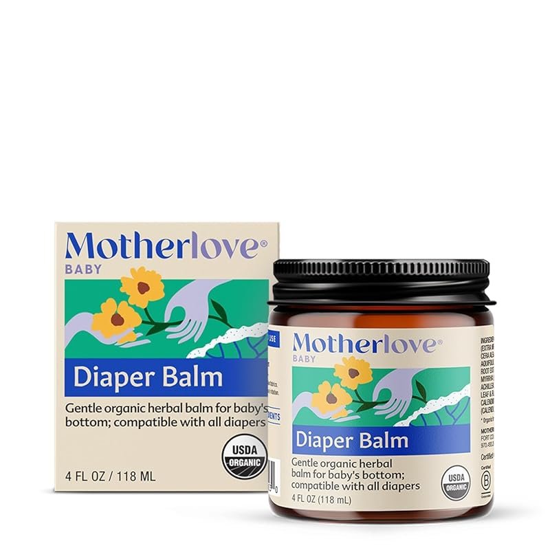 Motherlove Diaper Balm 4 oz organic herbal cloth diaper safe cream zin