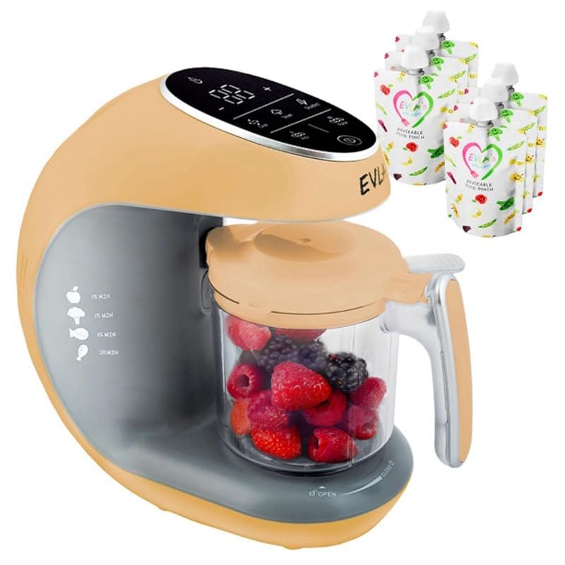 EVLA'S Baby Food Maker: Steamer, Blender, and Processor for Homemade B