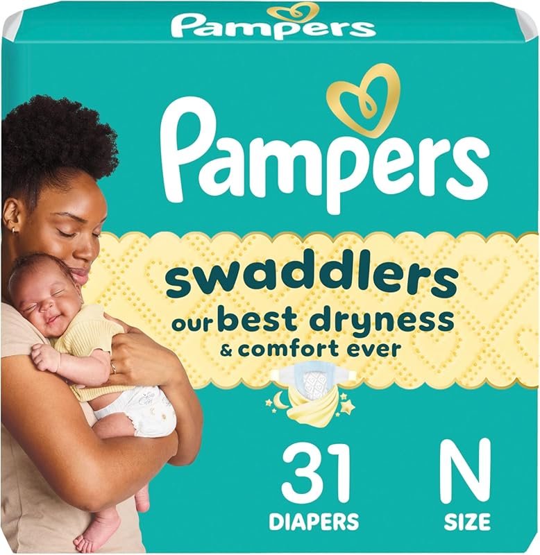 Pampers Baby Diapers - Swaddlers - Size 0, 31 Count, Ultra Absorbent D