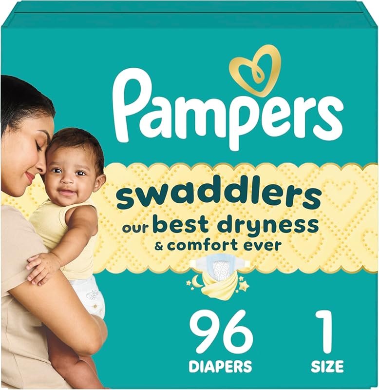 Pampers Swaddlers Size 1 Disposable Baby Diapers