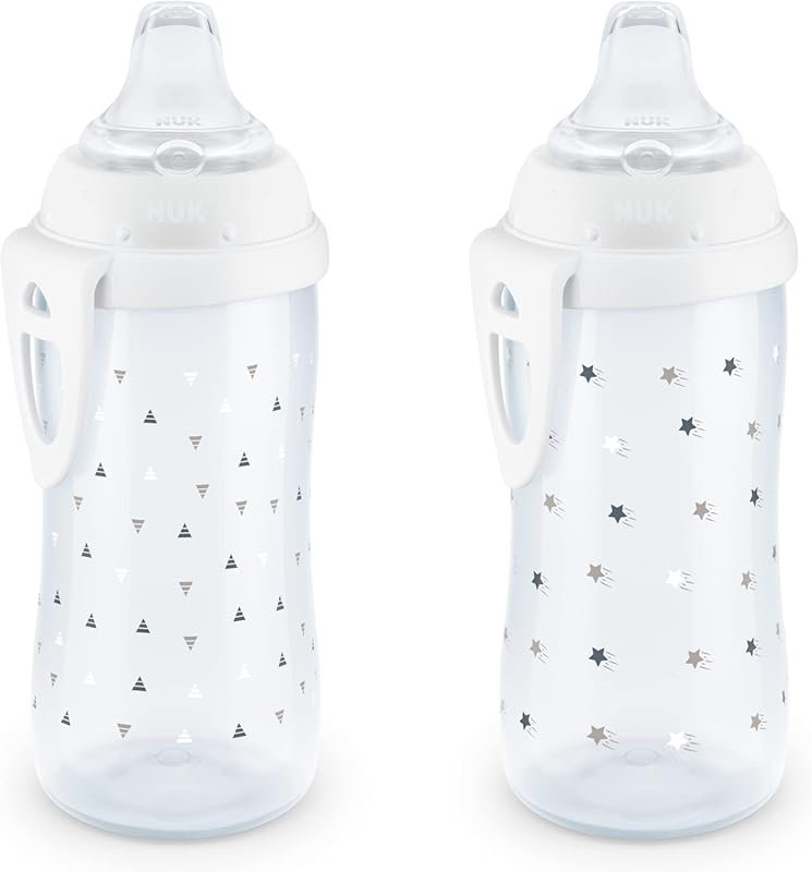 NUK Active Sippy Cup 10 oz 2 Pack for 12 Months and Up Toddlers Ideal 