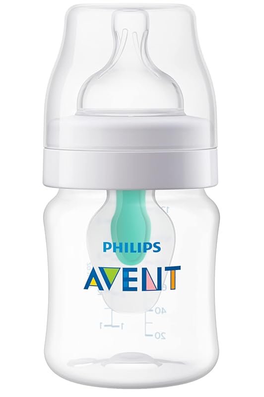 Philips Avent Anti Colic Baby Bottle with AirFree Vent 4 oz Newborn Fl