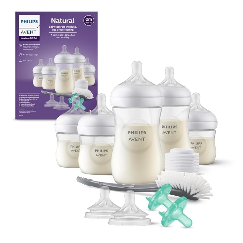 Philips Avent Natural Baby Bottle with Natural Response Nipple, Newbor