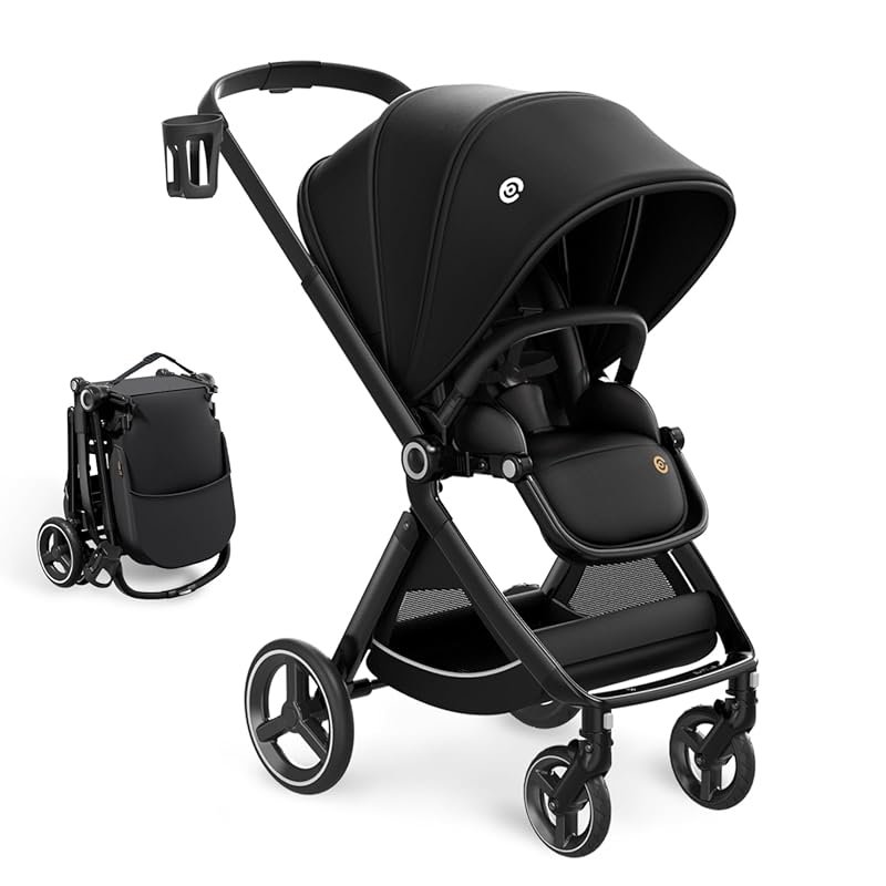 ELITTLE EMU Reversible Baby Stroller with Full Recline and Compact Fol