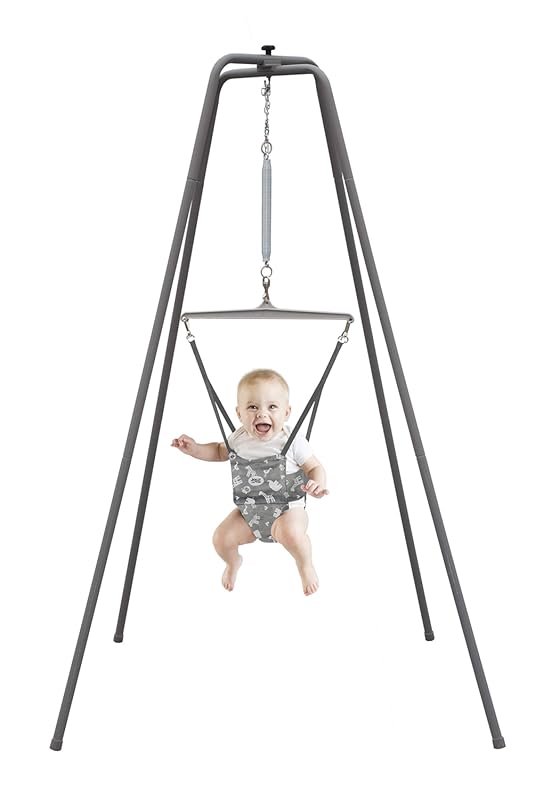 Jolly Jumper Elite with Sturdy Tall Stand and Saddle Seat for Proper H