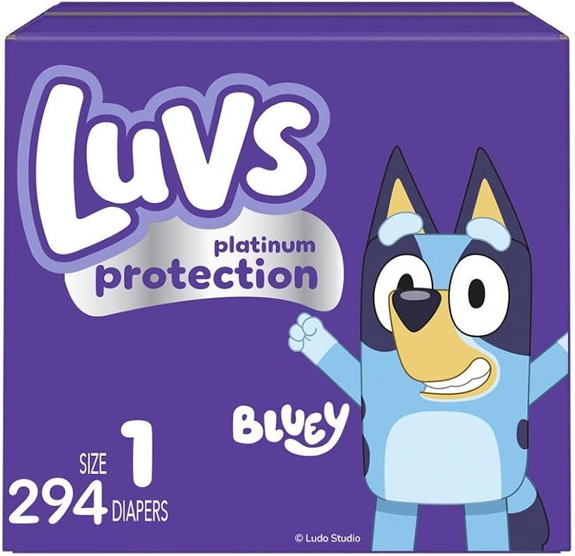 Luvs Platinum Protection Size 1 Bluey Diapers