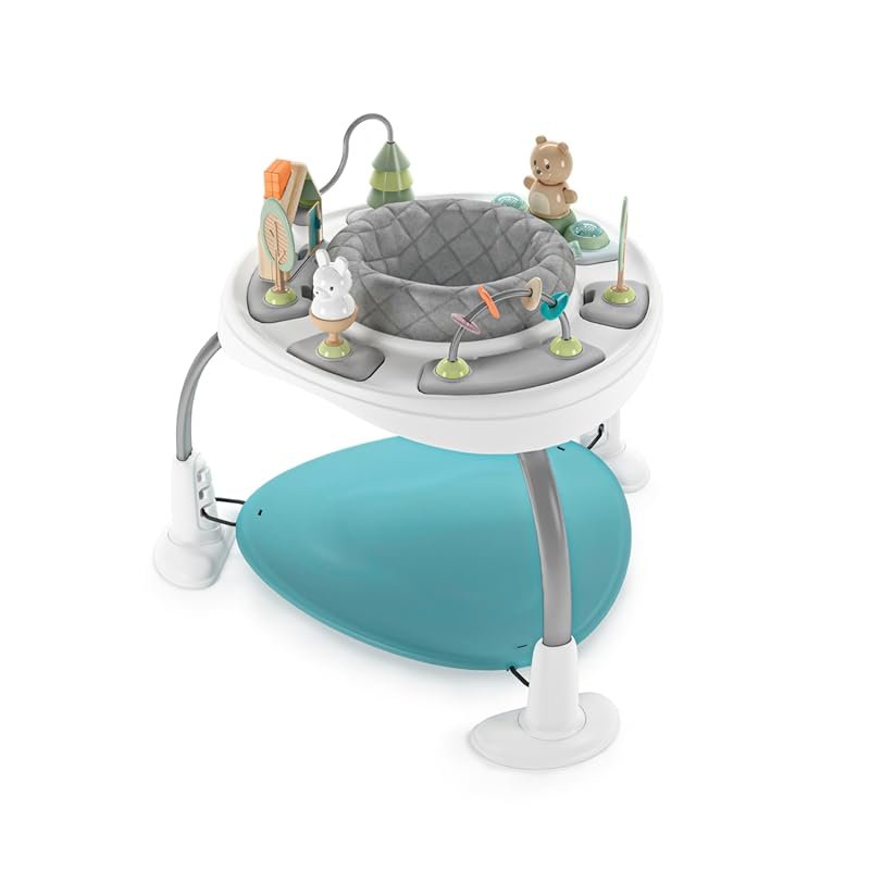 Ingenuity Spring & Sprout 2-in-1 Baby Activity Center Jumper and Play 