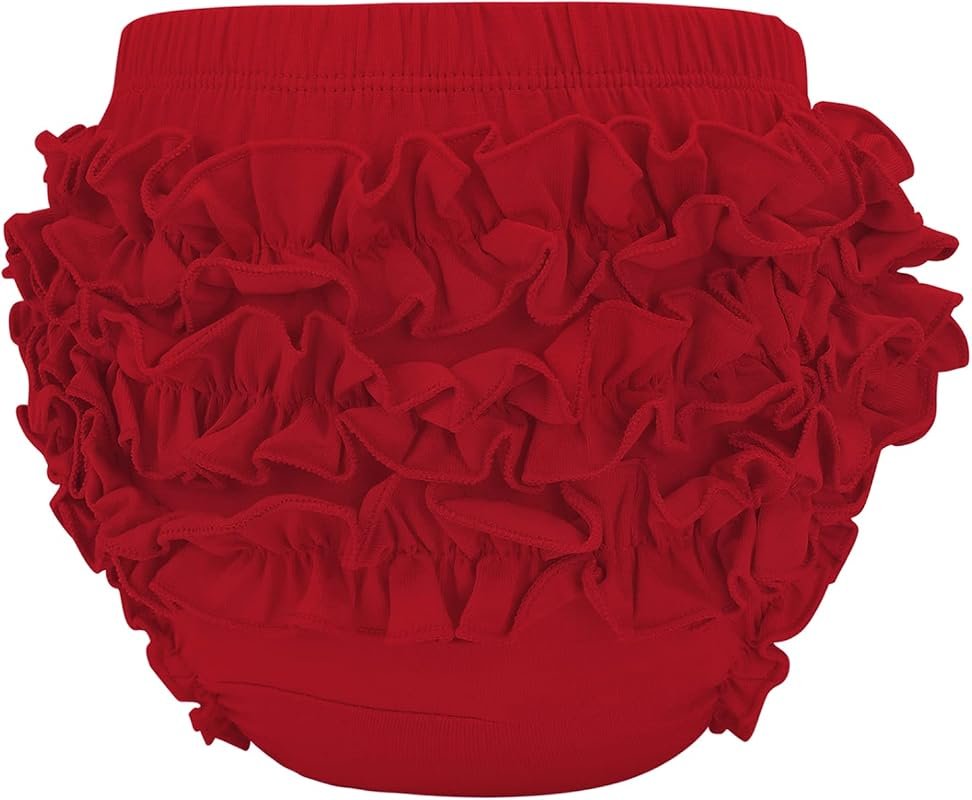 Durio Baby Bloomers Ruffle Diaper Covers for Toddler Girls