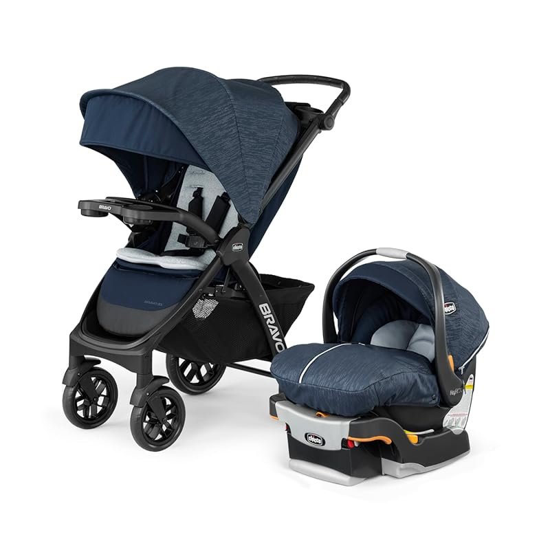 Chicco Bravo LE Trio Travel System with Quick-Fold Stroller and KeyFit