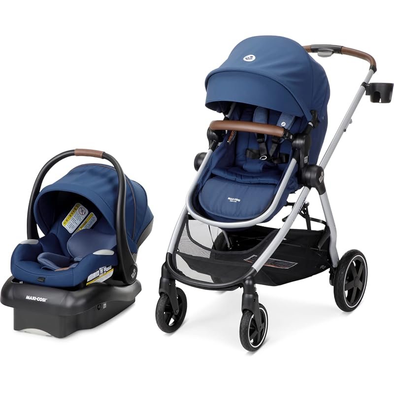 Maxi-Cosi Zelia Luxe 5-in-1 Modular Travel System: Car Seat and Stroll