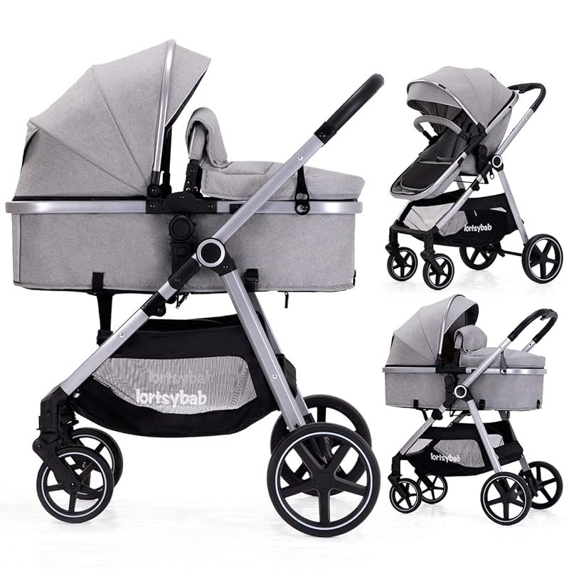 Lortsybab 2-in-1 Reversible Seat Stroller, a Durable Folding Option fo