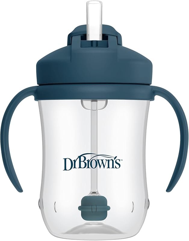 Dr Brown's Milestones Baby's First Straw Training Cup with Weighted St