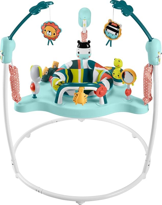 Fisher-Price Colorful Corners Jumperoo Activity Center with Music, Lig