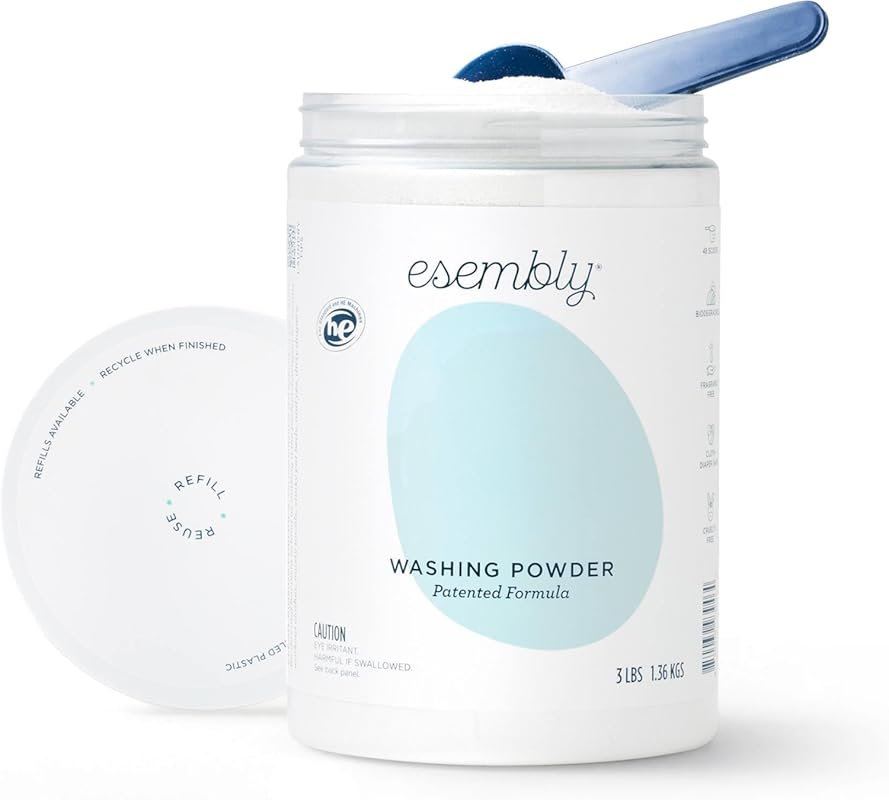 Esembly HE mineral based laundry powder for cloth diapers and househol
