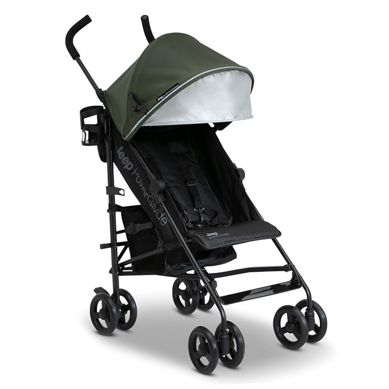 Jeep PowerGlyde Lightweight Portable Baby Stroller with Compact Fold, 