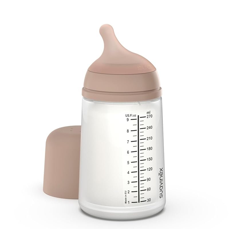 Suavinex Zero Zero Anti Colic Baby Bottle 9 oz Medium Flow Minimizes N