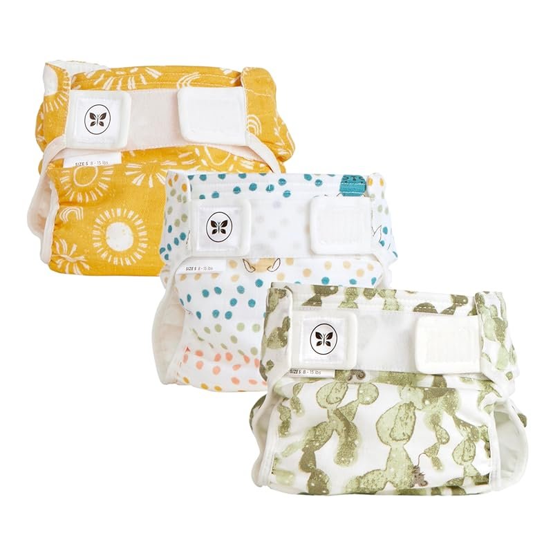 Honest Hybrid Cloth Diaper Covers Small Pocket Sling 3 Pack Fits 8 to 