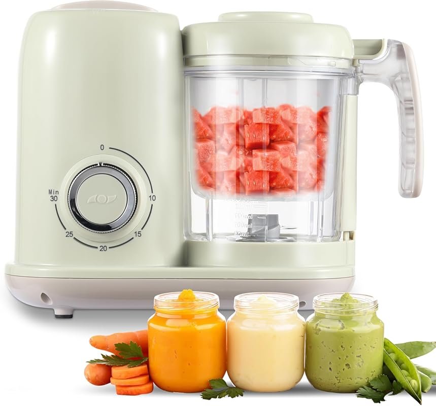 AMZBABYCHEF Baby Food Maker as a 4-in-1 Steamer and Blender, Dishwashe