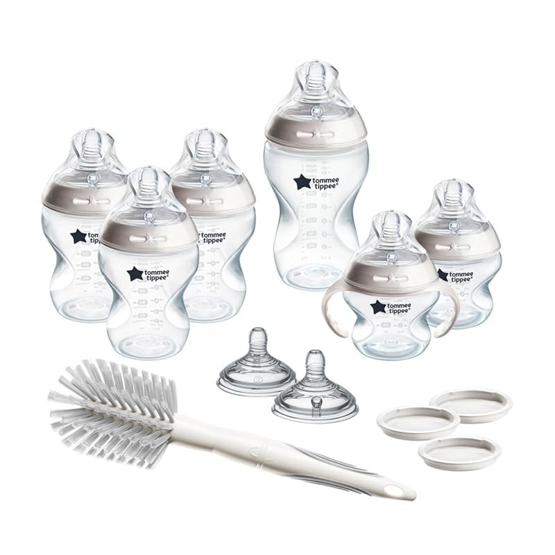 Tommee Tippee Natural Start 12-Piece Bottle Set, BPA-Free, Includes Ne