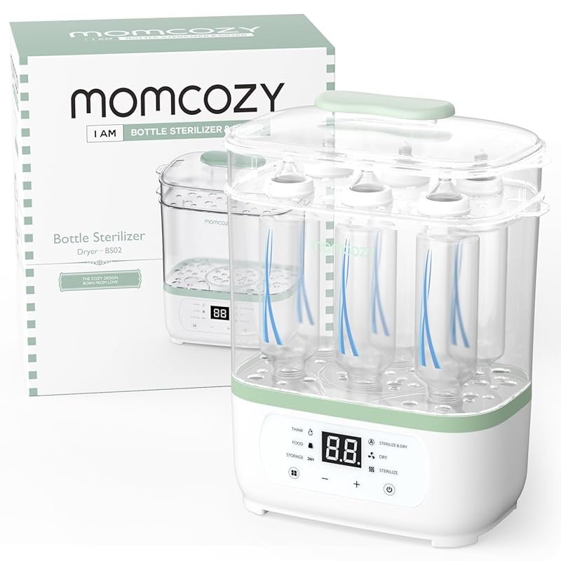 Momcozy 8-in-1 Electric Steam Bottle Sterilizer and Dryer for Baby Bot