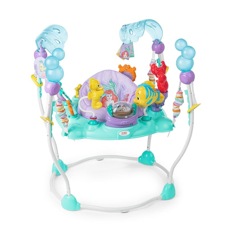 Bright Starts Disney Little Mermaid Activity Jumper with Lights, Music