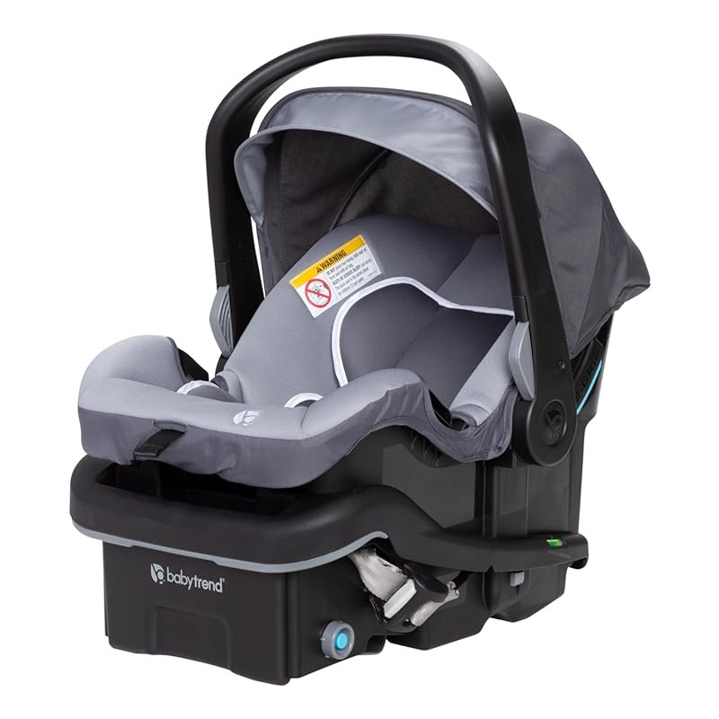 Baby Trend EZ Lift Pro infant car seat in Dash Grey with newborn suppo