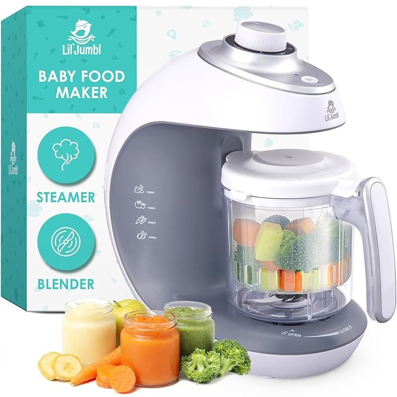 Lil Jumbl Baby Food Maker with Steamer and Blender for Healthy Homemade Infant Meals