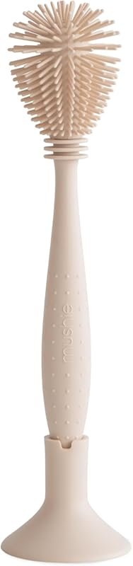 mushie soft silicone baby bottle brush with suction base, Shifting San