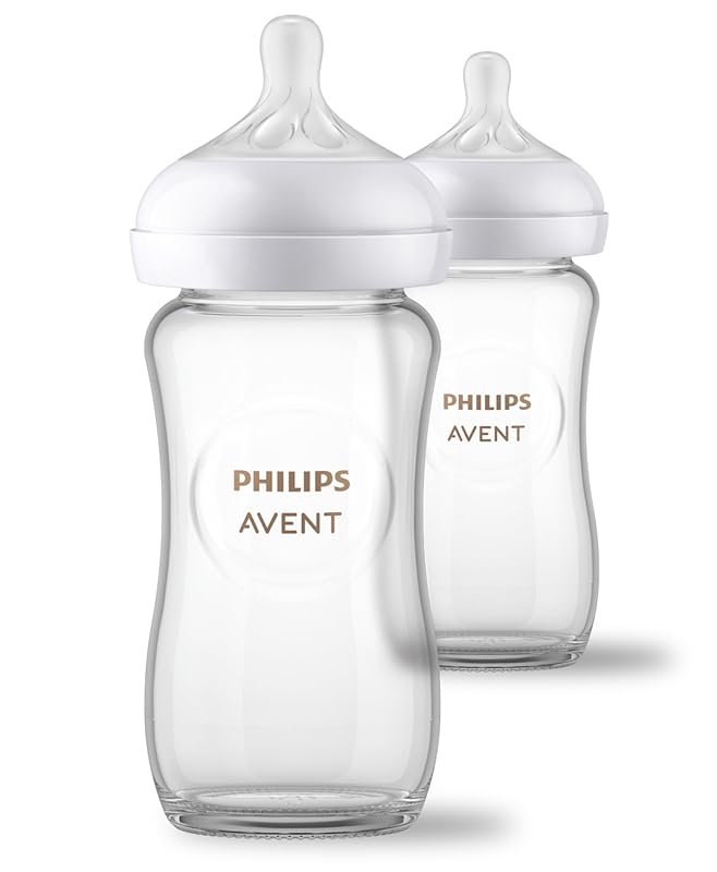 Philips Avent Natural glass baby bottles with Natural Response medium