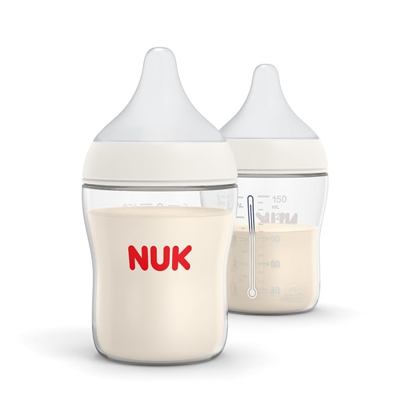 NUK Perfect Match 2-in-1 Natural Anti-Colic Bottle Slow Flow Wide Adap