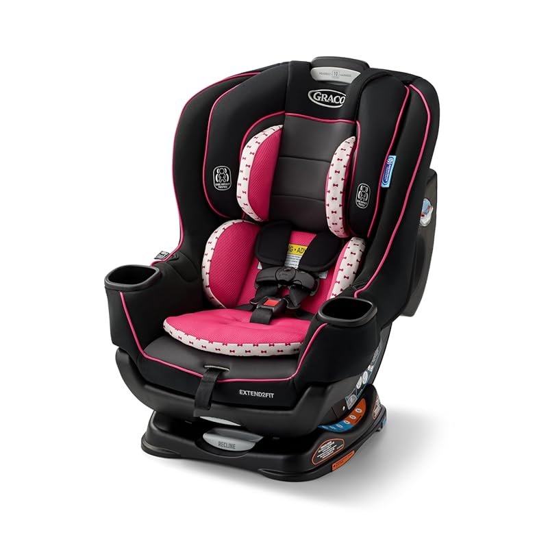 Graco Extend2Fit Convertible Baby Car Seat Rear and Forward Facing Adj