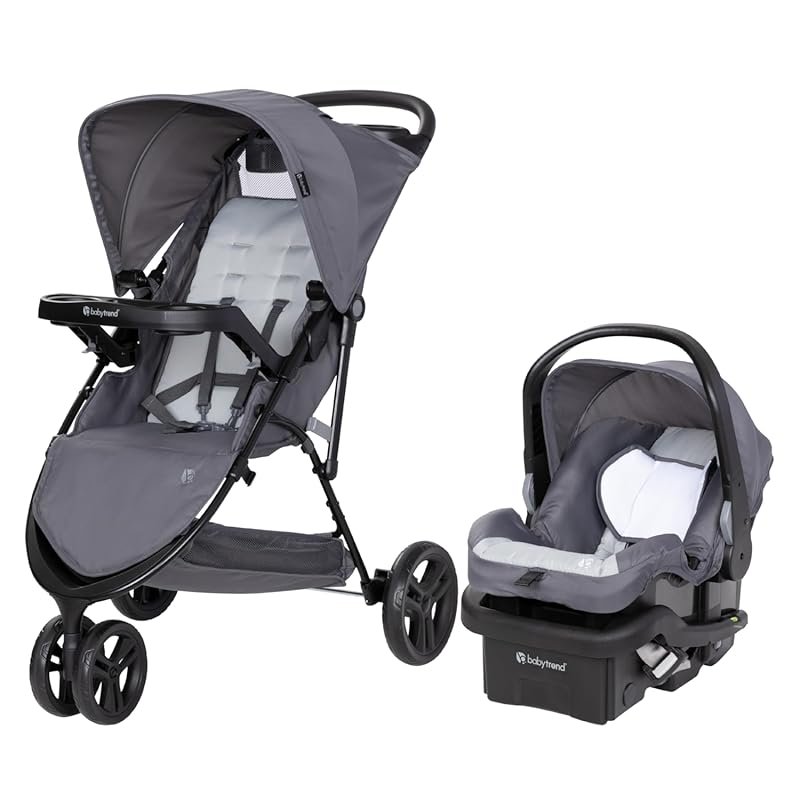 Baby Trend Venture 3-Wheel Stroller Travel System with Infant Car Seat
