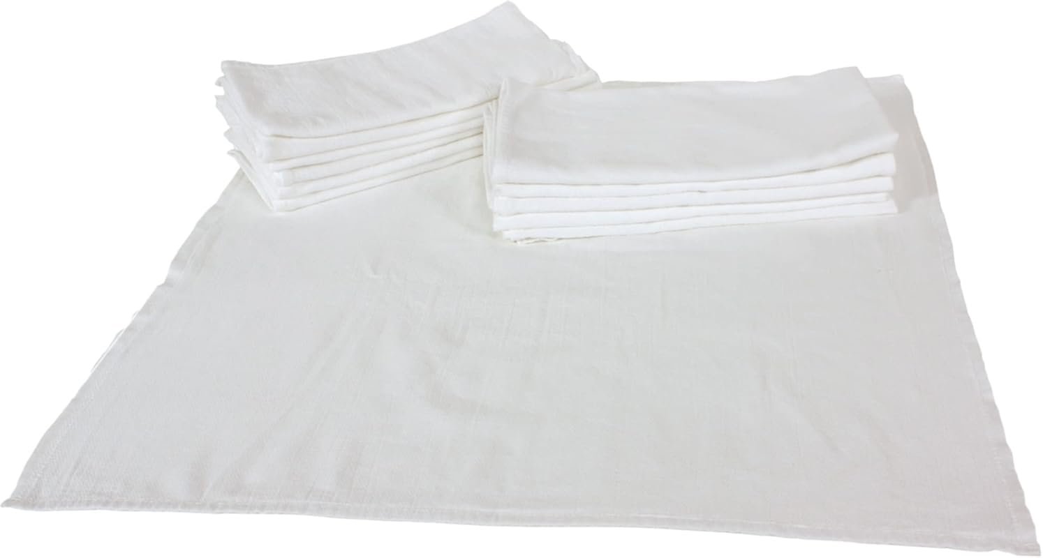 OsoCozy bleached birdseye flat cloth diapers dozen, 27.5x30.5 inches, 