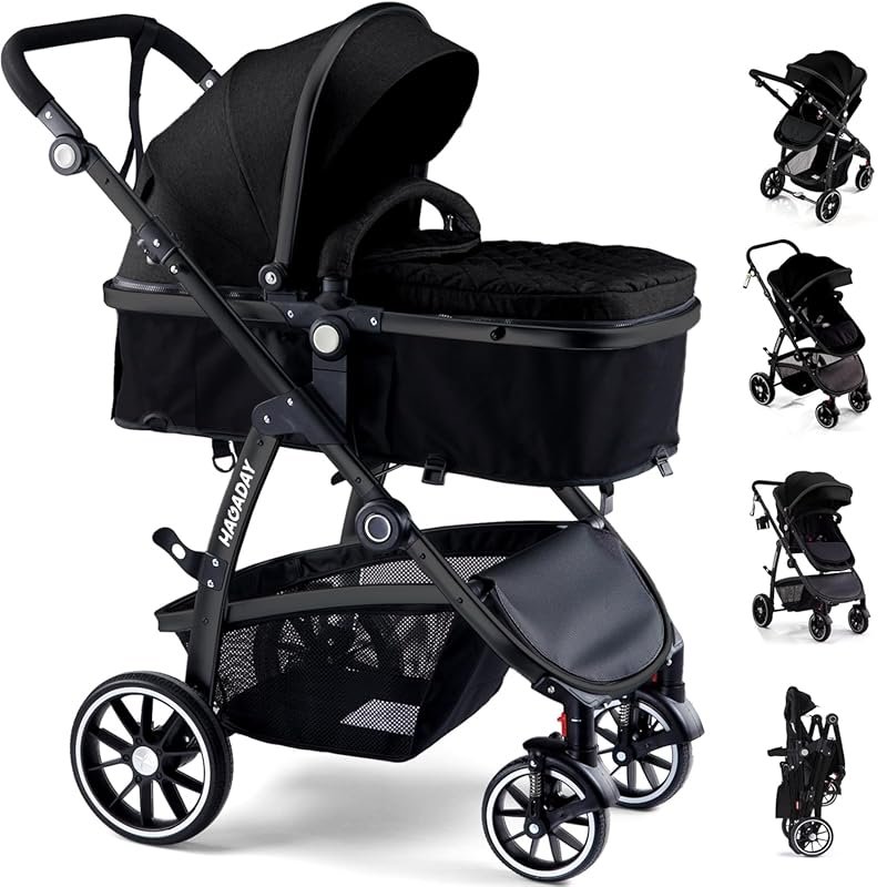 Luxury 2 in 1 Foldable Baby Stroller