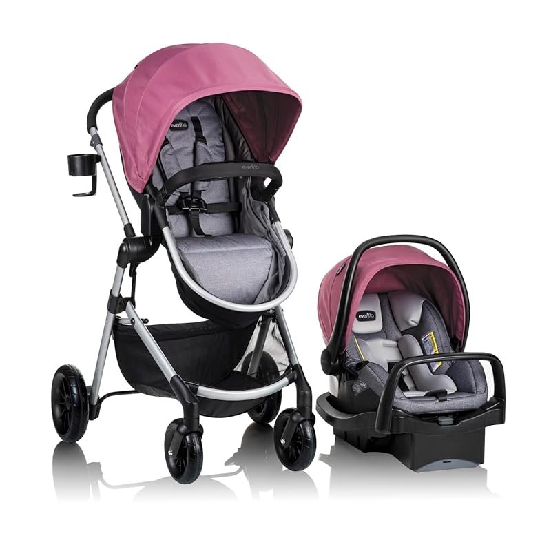 Evenflo Pivot Modular Travel System with LiteMax Infant Car Seat in Du