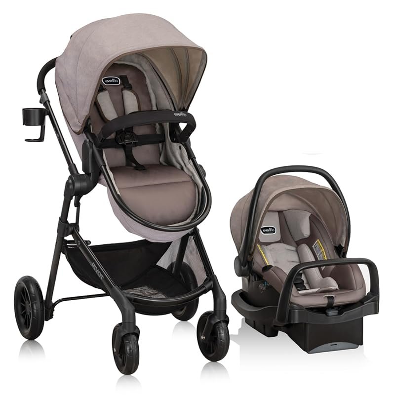 Evenflo Pivot Modular Travel System with LiteMax Infant Car Seat