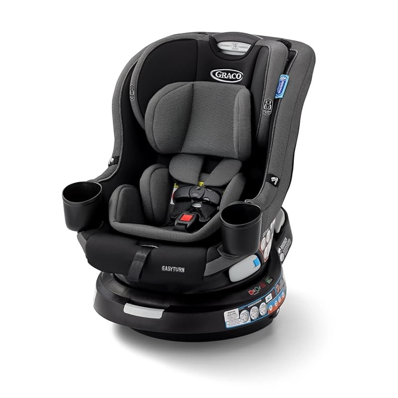 Graco EasyTurn 360 Rotating Convertible Car Seat with Slim Design for 