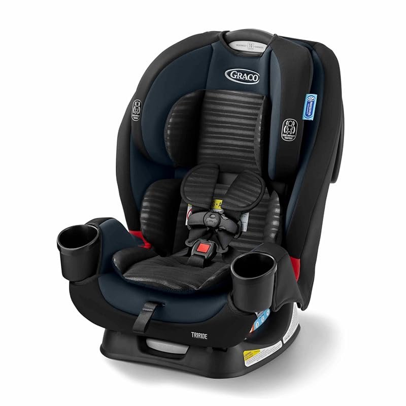 Graco TriRide 3-in-1 reclining car seat Clybourne rear and forward fac