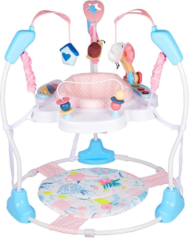 Furmubei 3-in-1 Baby Jumper and Activity Center with Music, Lights, an